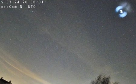 Mysterious Light Spiral Over Europe Traced to SpaceX Falcon 9 Reentry