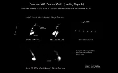 Soviet Venus Lander Kosmos 482 Crashes to Earth After 53 Years in Orbit