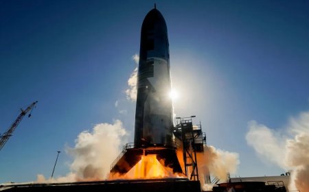 SpaceX Fires Up Starship Upper Stage for Ninth Test Flight in Static Fire Trial