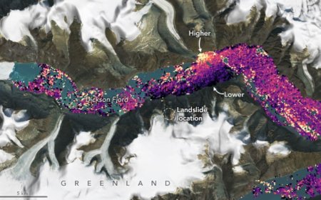 Seismic Mystery Solved: NASA’s SWOT Satellite Detects Greenland Mega-Tsunamis