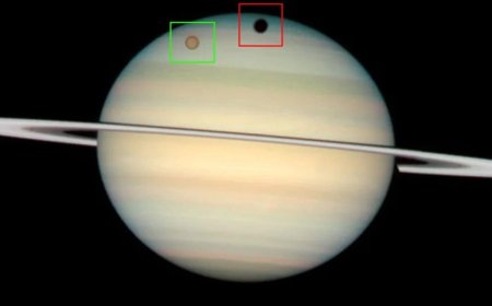Rare Titan Shadow Transits Will Sweep Across Saturn in Summer 2025