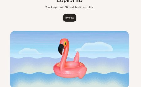 Microsoft Quietly Launches Copilot 3D as Experimental Feature, Turns 2D Images into 3D Models