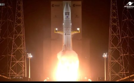 Ariane 6 Launches Metop-SGA1 Weather Satellite into Polar Orbit