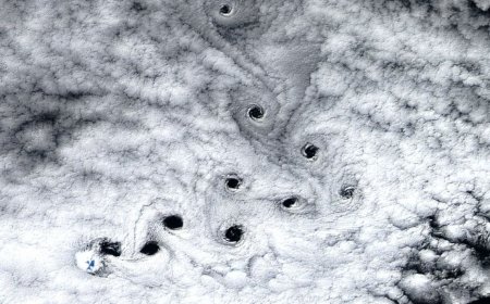 10 Strange 'Dark Voids' Appear Over Remote Island Near Antarctica in Rare Satellite View