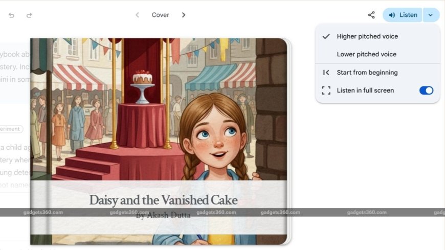 Gemini's Storybook Feature Lets You Generate New Illustrated Books With Read-Aloud Narration