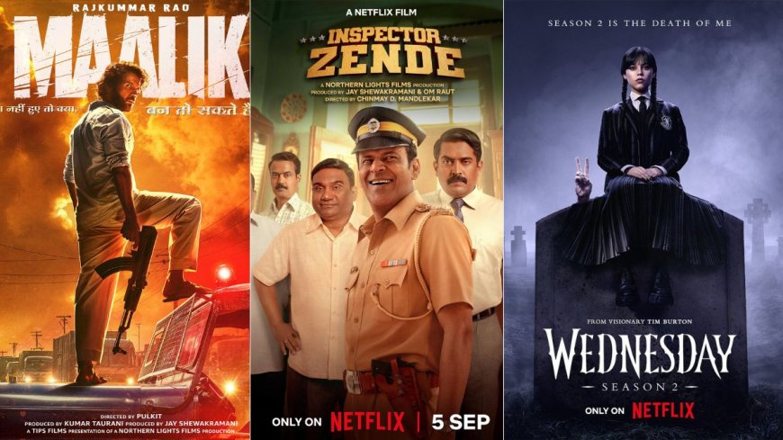 Upcoming OTT Releases in September 2025: Inspector Zende, Maalik, Wednesday Season 2 Part 2, and More