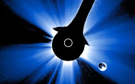 NOAA’s GOES-19 Satellite Records Rare Eclipse With Distorted Lunar Path