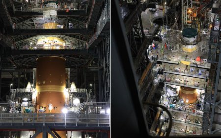 NASA Advances Toward Artemis II Launch With Orion Stage Adapter Integration on SLS Rocket