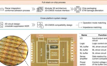 World’s First Chip Combining 2D Materials With Silicon Circuits Marks Breakthrough in Computing