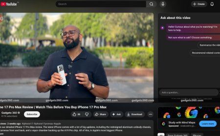 YouTube's New 'Ask' Button Uses Gemini to Get Instant Video Answers