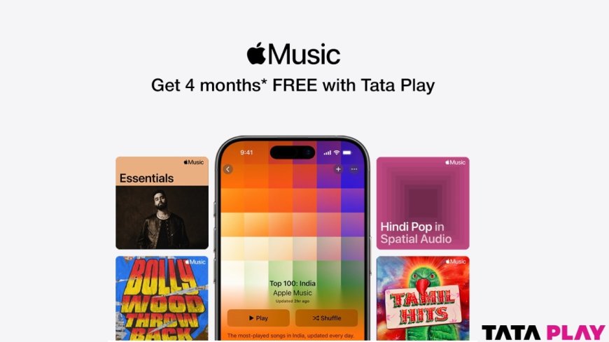 Apple Music Now Available to Tata Play Subscribers With Up to Four Months of Free Access