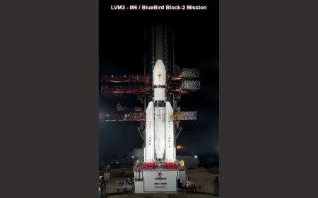 ISRO’s LVM3 Rocket Successfully Launches US BlueBird Block-2 Satellite