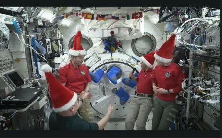 ISS Astronauts Celebrate Christmas in Orbit, Send Messages to Earth