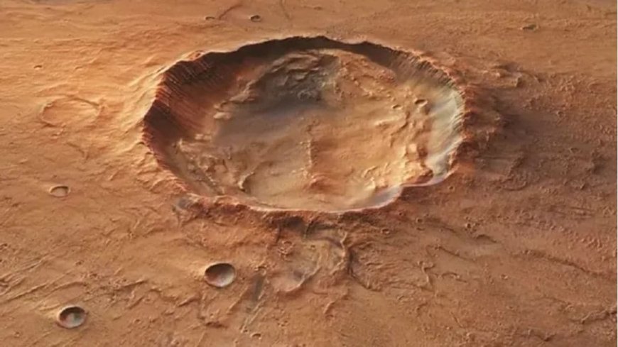 ESA Reveals City-Size ‘Cosmic Butterfly’ Crater on Mars Containing Signs of Ancient Water