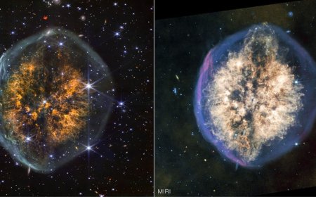 James Webb Telescope Captures Stunning Infrared View of Exposed Cranium Nebula