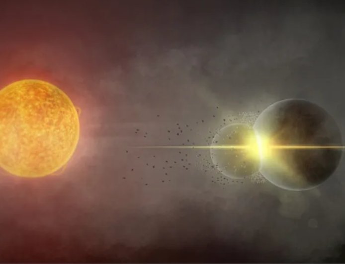 Scientists Trace Rare Cosmic Outburst to a Massive Planetary Collision Around Gaia20ehk