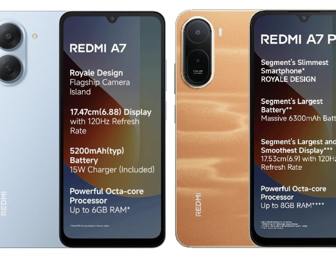 Redmi A7 4G, Redmi A7 Pro 4G With Unisoc T7250 Chip, 13-Megapixel Rear Camera Go on Sale in India
