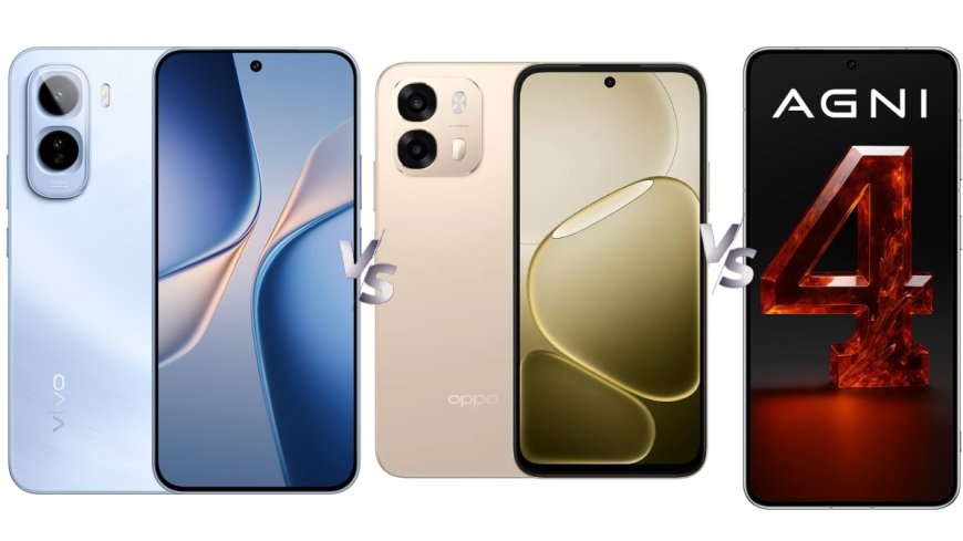 Vivo T5 Pro vs Oppo A6 Pro vs Lava Agni 4: Price in India, Specifications Compared
