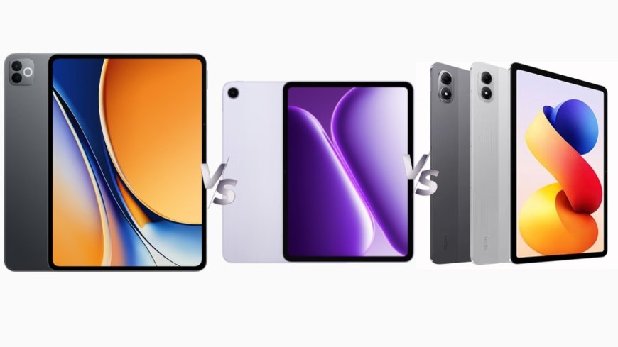 Redmi Pad 2 Pro 5G vs OnePlus Pad Go 2 vs Realme Pad 3: Price in India, Specifications Compared